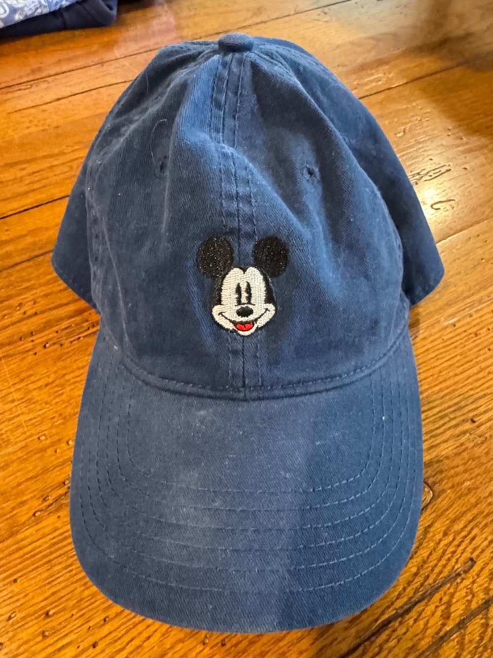 Disney Navy Blue Mickey Mouse Embroidered Baseball Cap